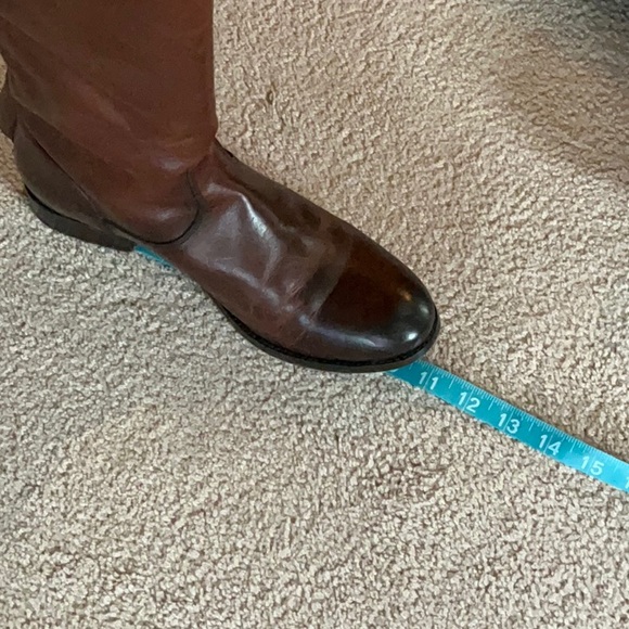 ❤️ Frye Melissa back zip and snap / button boots, Cognac 8.5 Wide Calf.  EUC - Picture 7 of 13